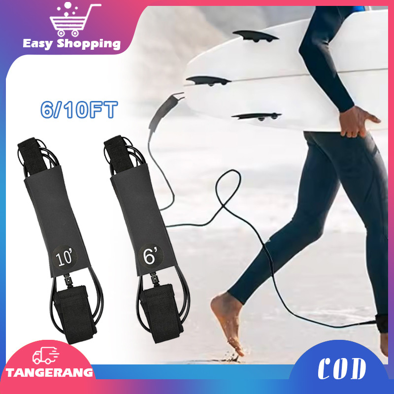 Jual Surf Leash Surfboard 6/8/10ft Leash Surfing Paddleboard Leash ...