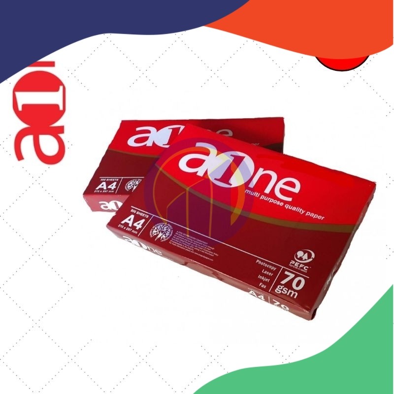 Jual (RIM/BOX) A1One Kertas HVS A4 70 Gsm | Shopee Indonesia