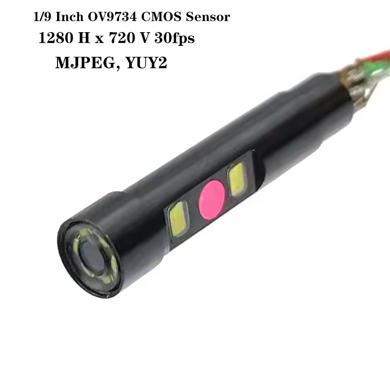 Jual 720P 30FPS Dual Lens Endoscope USB Camera Module with LED Light ...