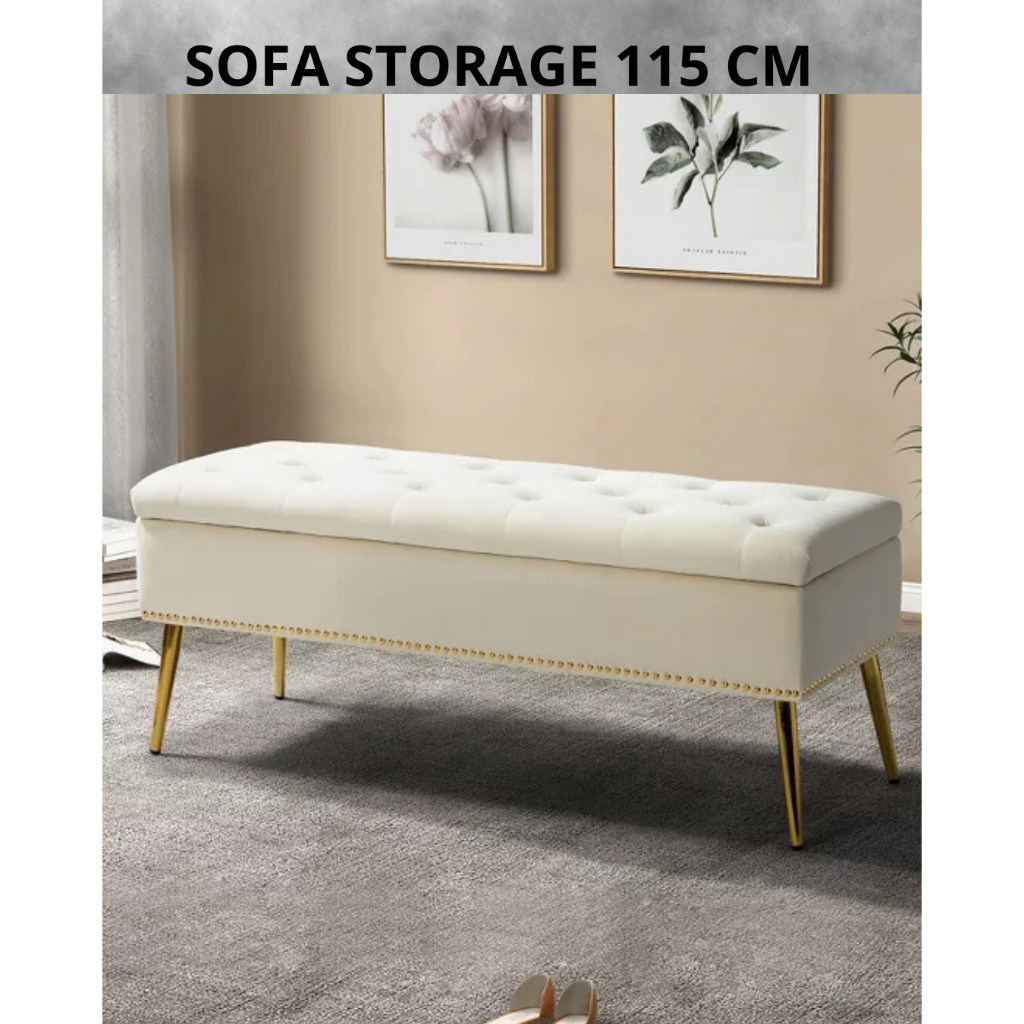 Jual sofa storage (115x40x50)Puff / Bench / Stool Sofa Minimalis / Puff ...