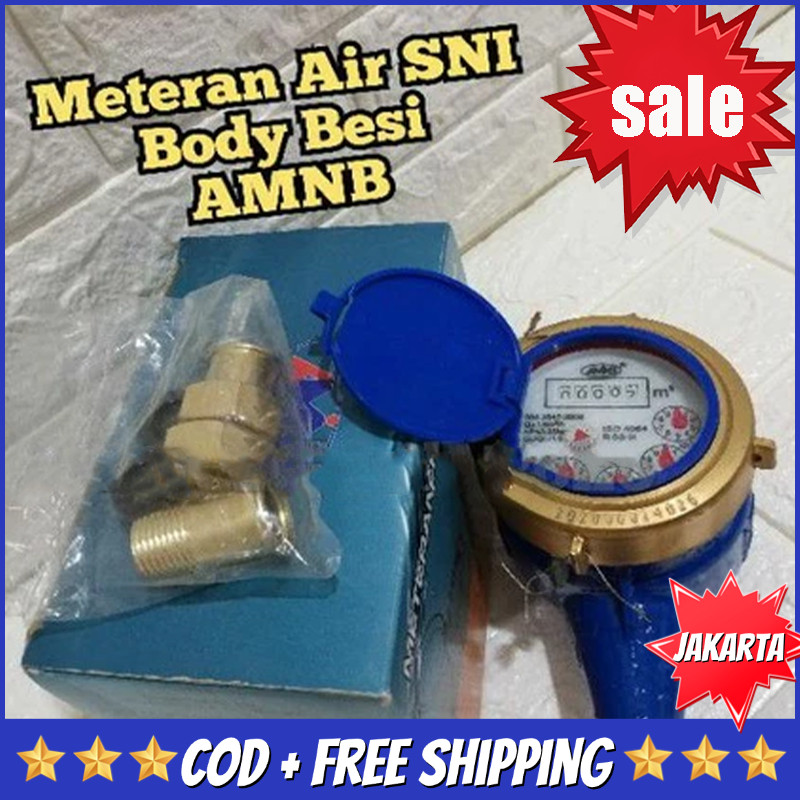Jual METERAN AIR BODY BESI SNI MERK AMNB - METERAN PAM SNI BODY BESI ...