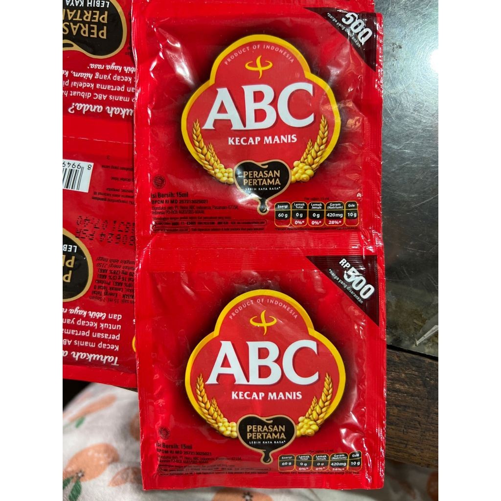Jual KECAP ABC KECAP MANIS SACHET 15 ML REFIL 500 AN MINORD | Shopee ...