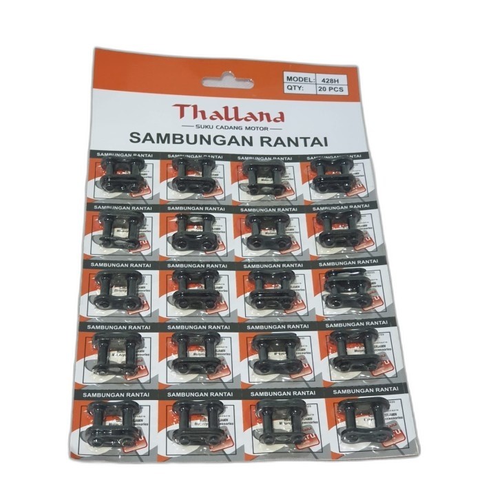 Jual SAMBUNGAN / KANCING RANTAI 428 H THALLAND ( Isi 20 pcs / lembar ...