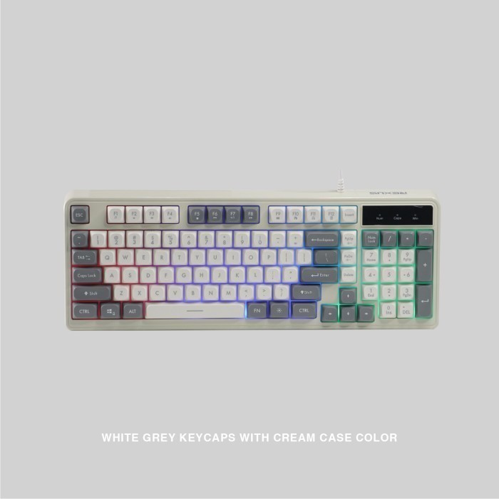 Jual Keyboard Rexus Gaming Battlefire K98M Retro Classic RGB Led Full ...