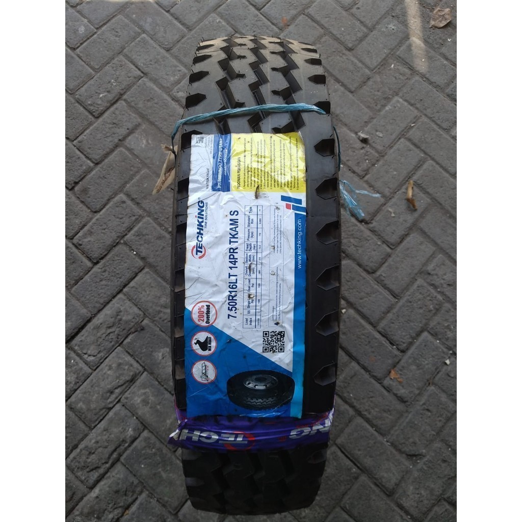 Jual TECHKING TKAM S Uk 750 R16 Kawat Full set 7.50 R16 Ban Truk Bus ...