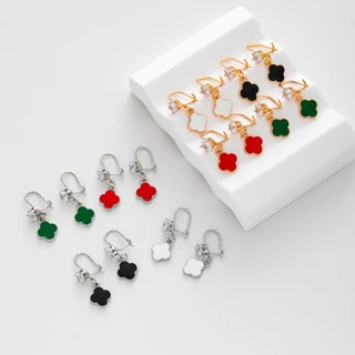 Hyl Jewelry 512E Anting Titanium Wanita  Anti Karat Dan Anti Luntur Asli Dewasa Panjang Silver Jewerly Ori Tidak Selamanya Tusuk Emas Muda