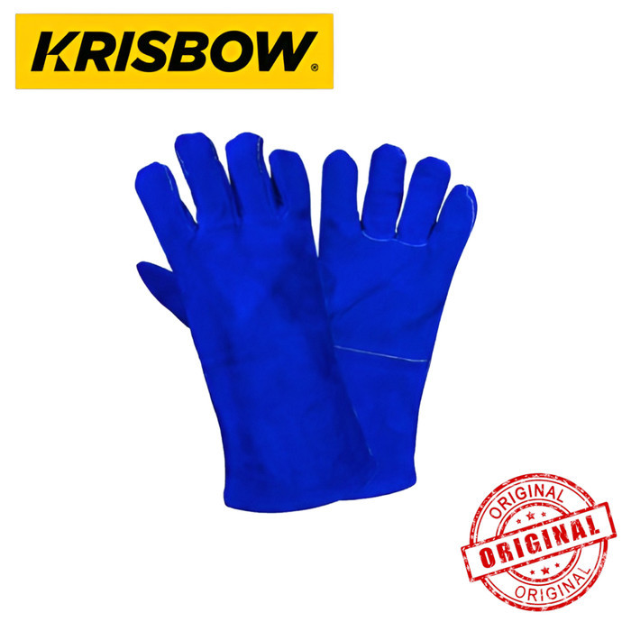 Jual Sarung Tangan Welding Las KRISBOW Glove 16 Inch Split Leather ...