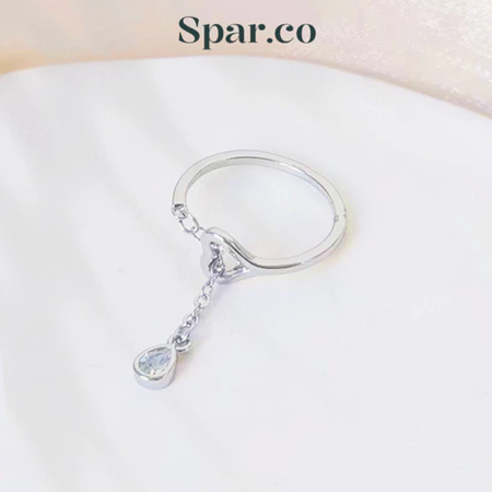  Cincin Silver Liontin Hati 