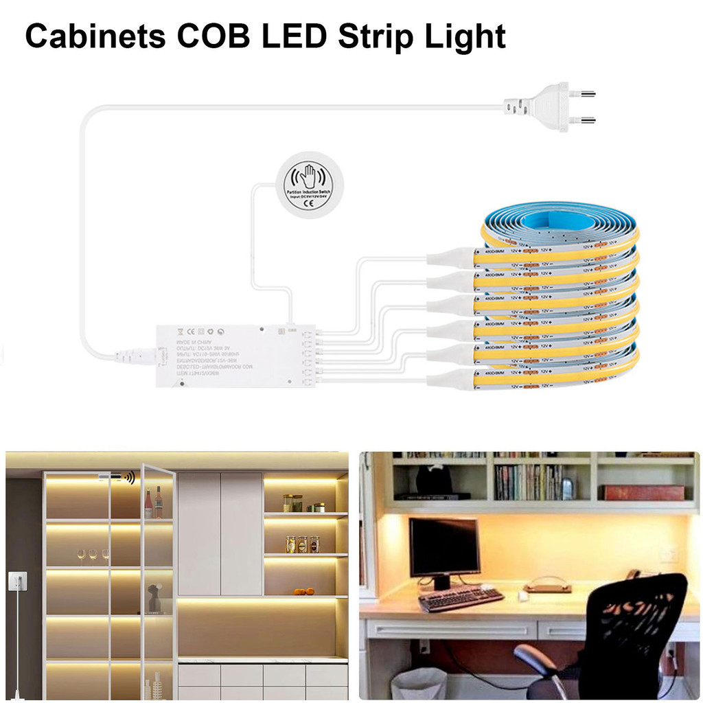 Jual Under Cabinet Collection Display COB LED Strip Light Bookcase ...