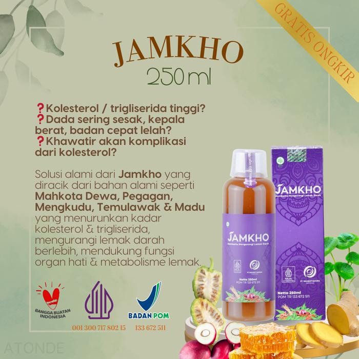 Obat Herbal Jamkho 100 ml Turunkan Kolesterol
