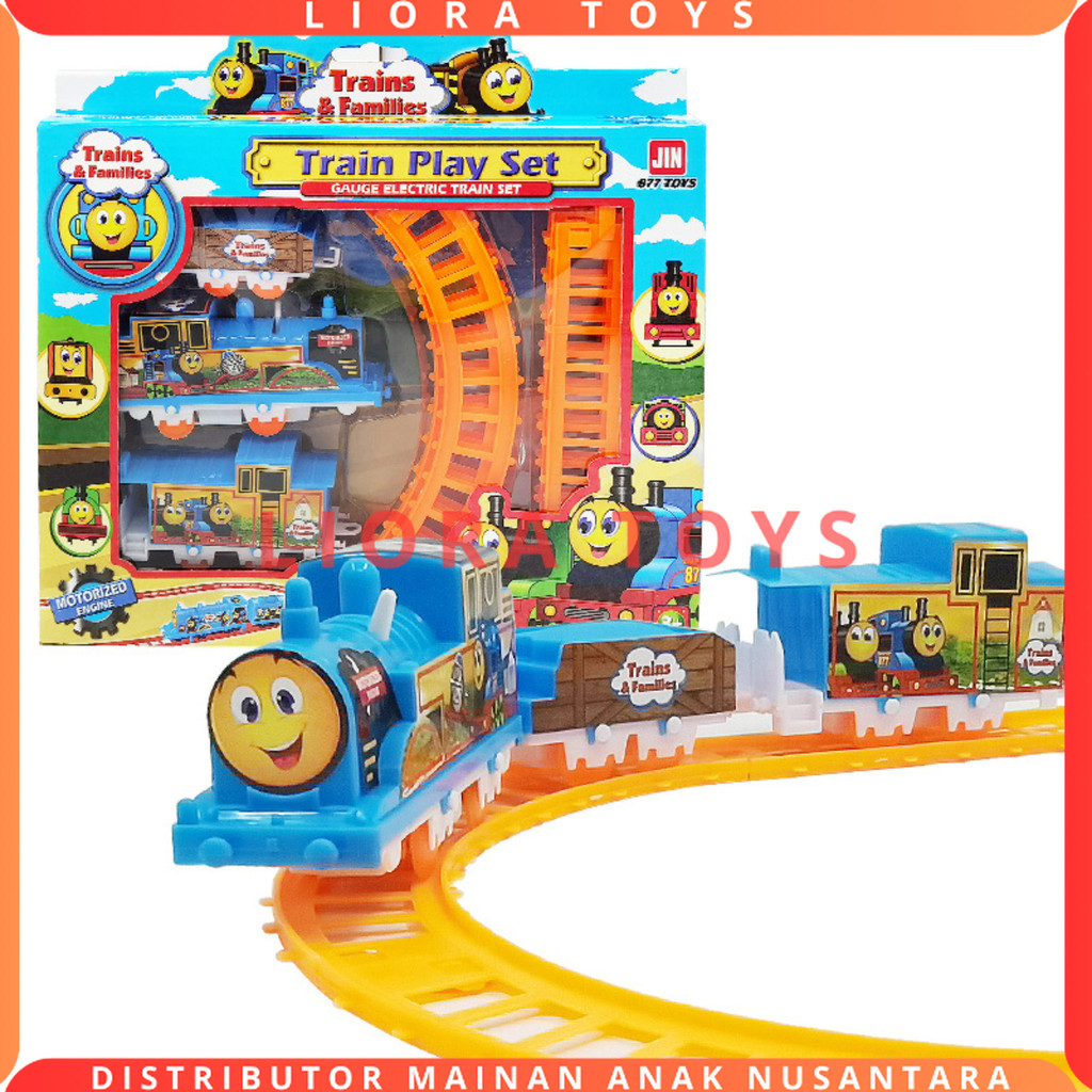 Jual Mainan Anak Kereta Api Rell Berkarakter 3 Gerbong Train Set ...