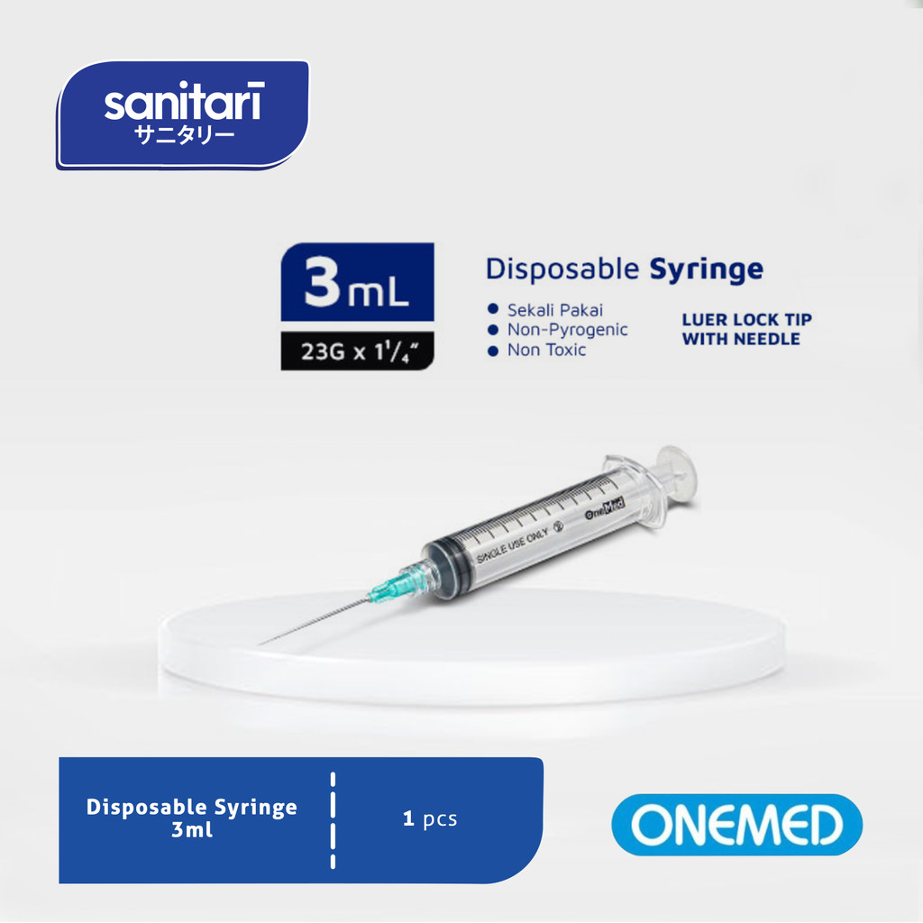Jual Syringe Onemed 3cc Jarum Suntik 3cc Spuit 3cc Onemed | Shopee ...