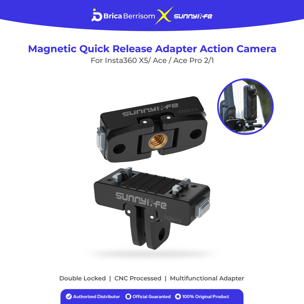 Jual SUNNYLIFE Magnetic Quick Release Adapter Mount Action Camera ...