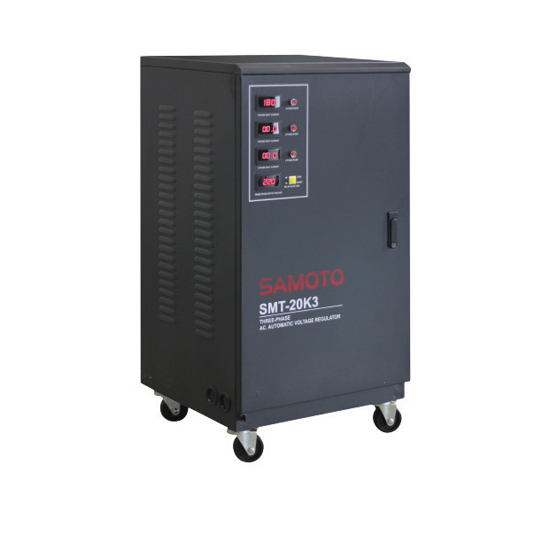 Jual SAMOTO Stabilizer Listrik 20KVA 3 Phase Auto Voltage Regulator ...
