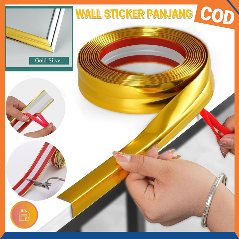 Jual 3/5M WALL STICKER PANJANG Dekorasi Pelindung Sudut Berperekat List ...