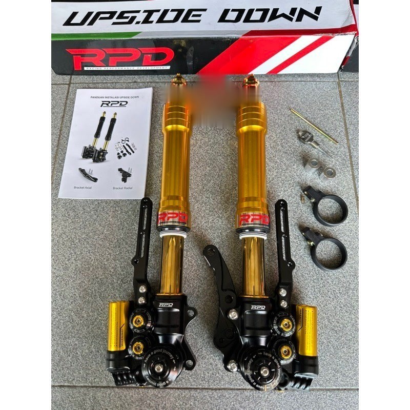 Jual USD Up side Down Shock Depan RPD Axial Gen 2 Aerox 155 old new ...