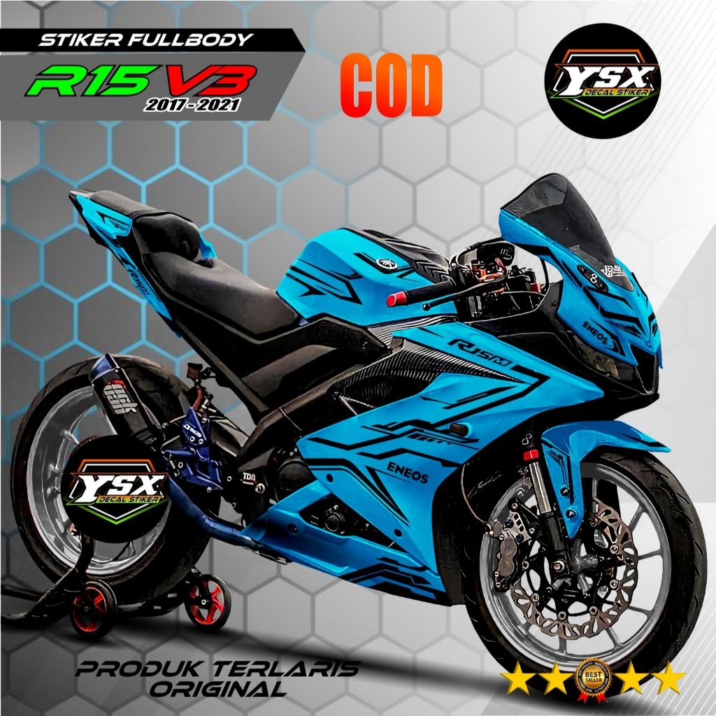 Jual Decal R15 V3 Stiker Fullbody Model Matrixline 2 | Shopee Indonesia