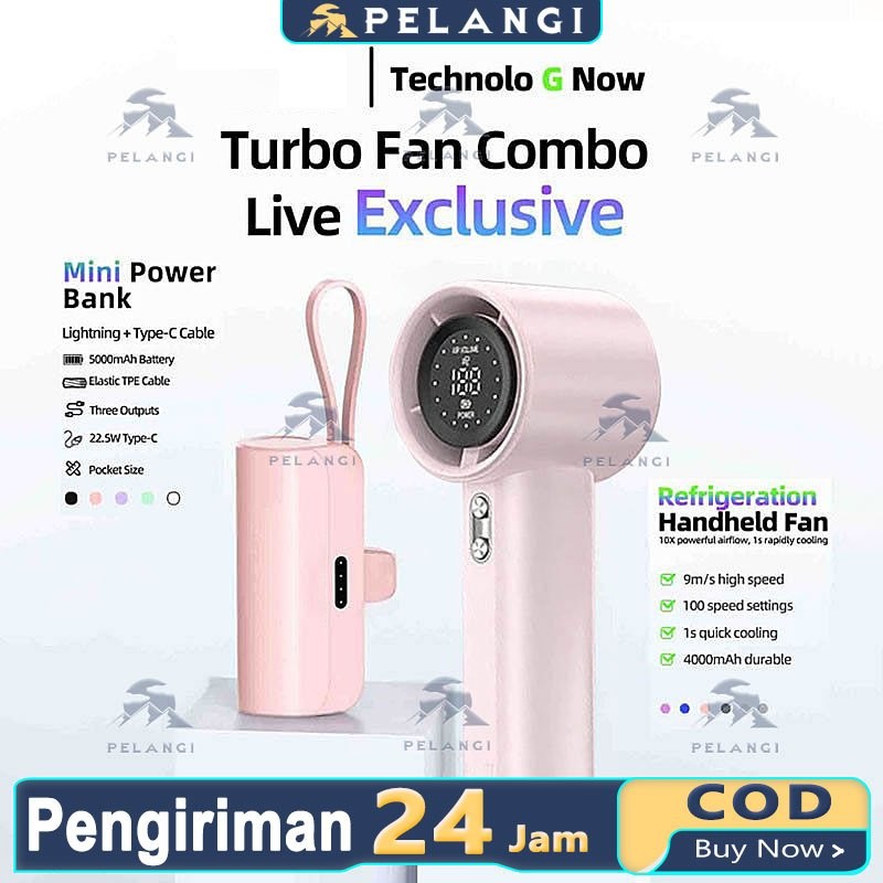 Jual kipas turbo GFS001 100 gear wind hight-speed kipas angin digital ...