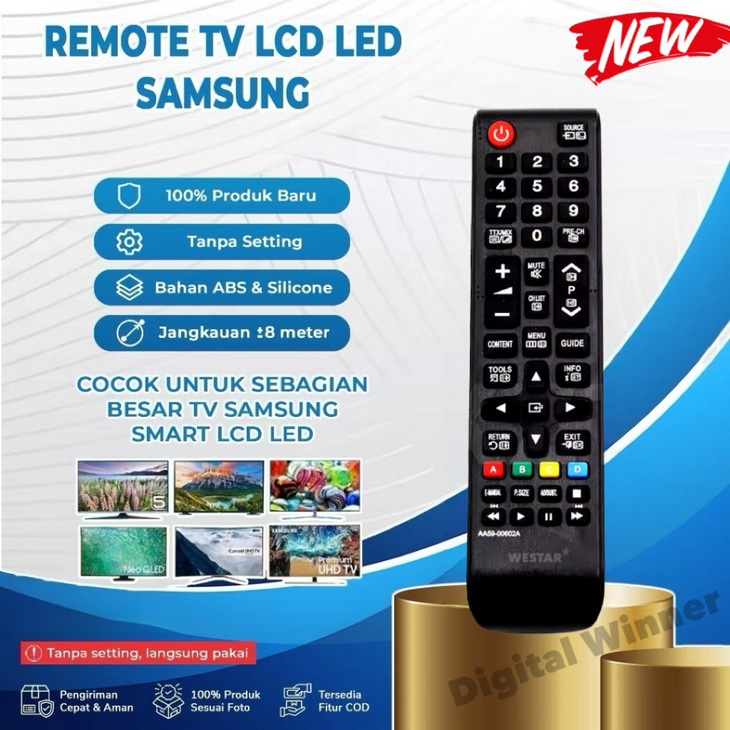 Jual DigitalWinner Remote TV Samsung / Remote Samsung / Samsung TV ...