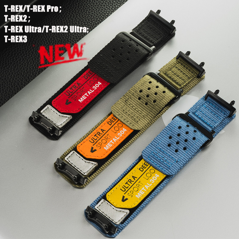 Jual Nylon Strap for Huami Amazfit T-rex 2 3 Ultra Bracelet for Amazfit ...
