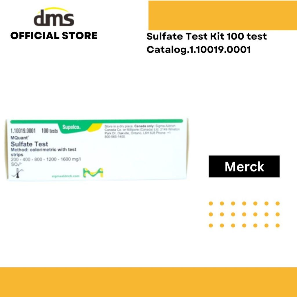 Jual Sulfate Test Kit 100 test Merck | Shopee Indonesia