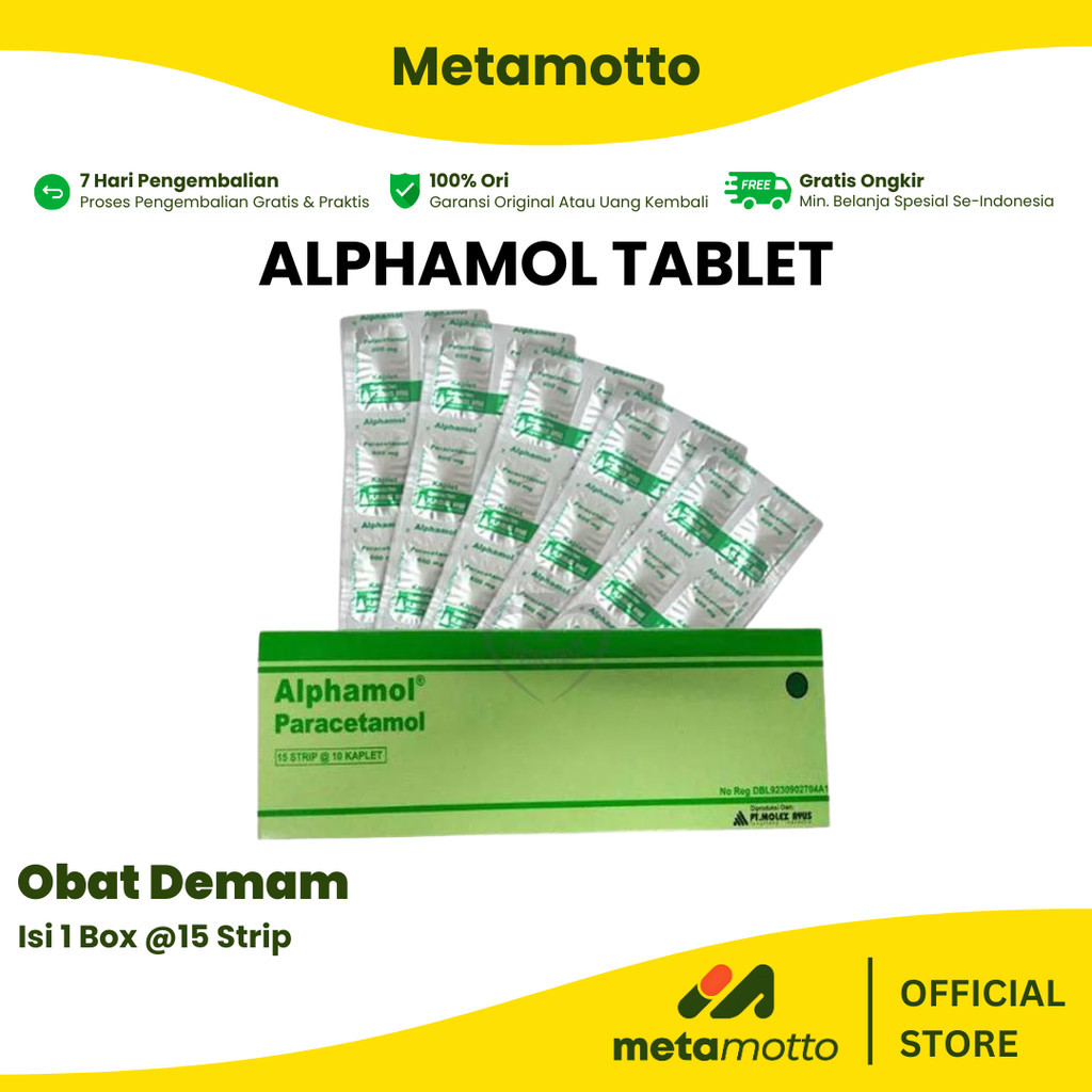 Jual 1 BOX Alphamol Tablet 600 Mg Strip 15 Strip - Metamotto Karya Jaya ...