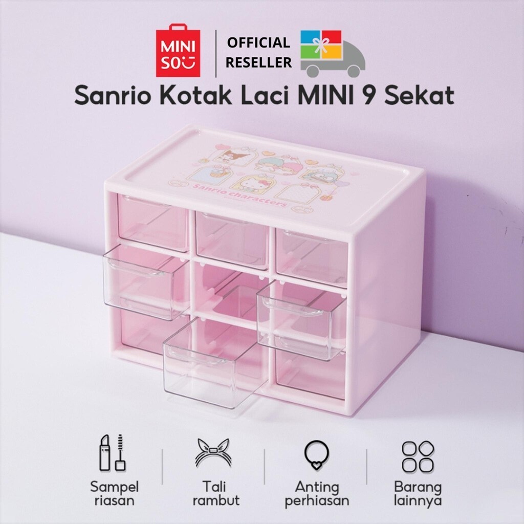 Jual MINISO X SANRIO DRAWER STORAGE CABIN | Shopee Indonesia