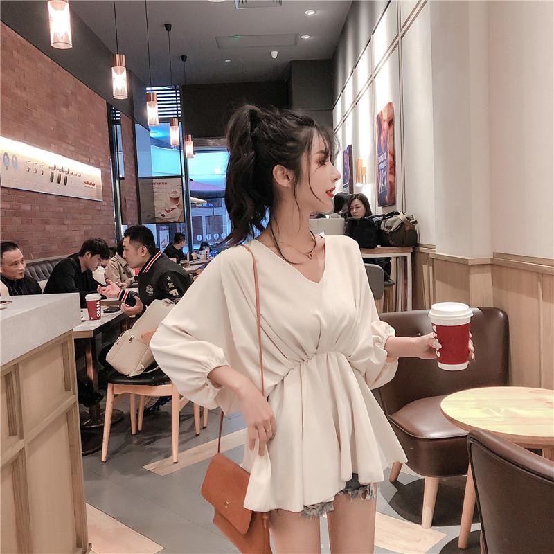 Jual MAOMAO Raina Deff Blouse Fashion Kekinian Korean Style Ootd Casual