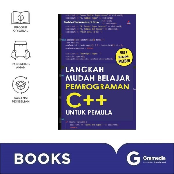 Jual Langkah Mudah Belajar Pemrograman C++ Untuk Pemula | Shopee Indonesia