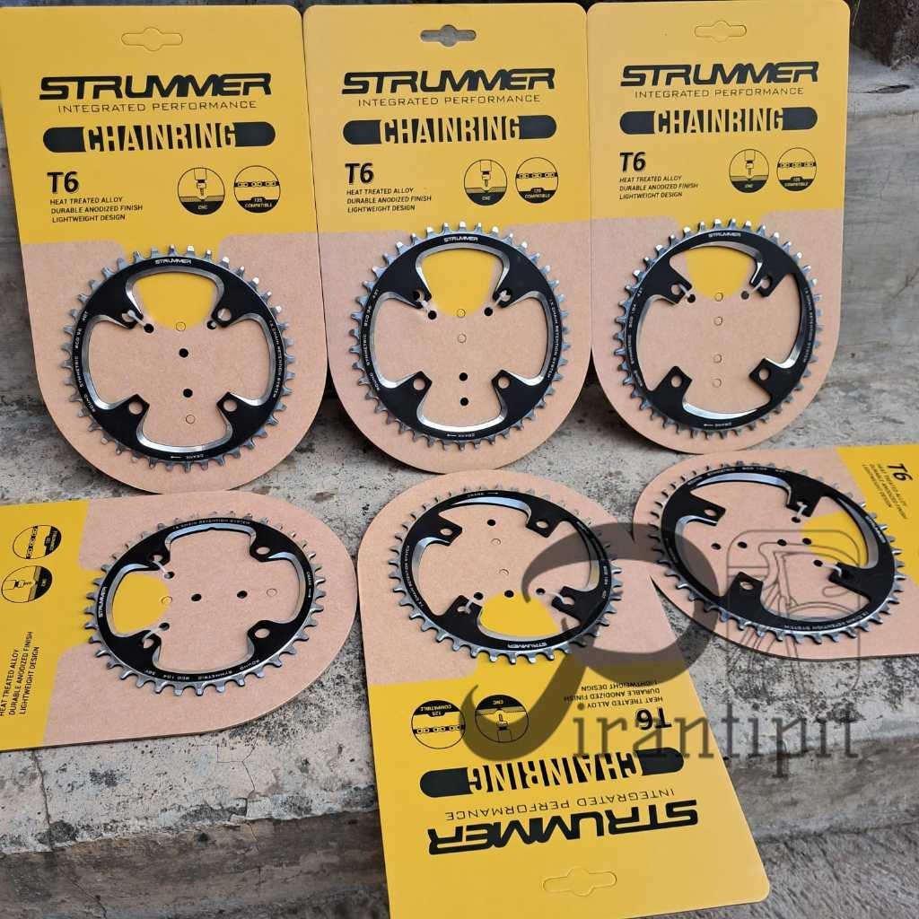 Jual Strummer CNC Aluminium Alloy Narrow-Wide Chainrings / Chainring ...