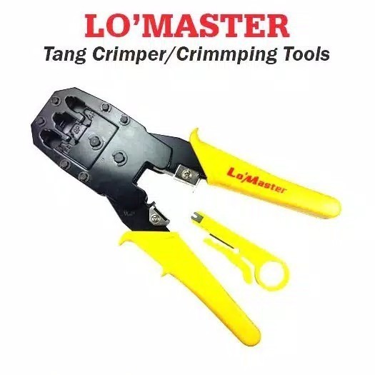 Jual Crimping tool RJ45 / RJ11 Tang LO Master 3 in 1 | Shopee Indonesia