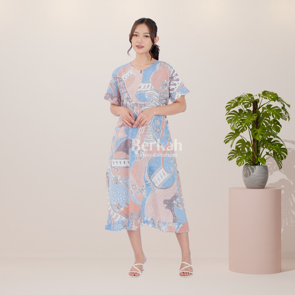 Daster Batik Rayon Busui Resleting Surya Teja 2