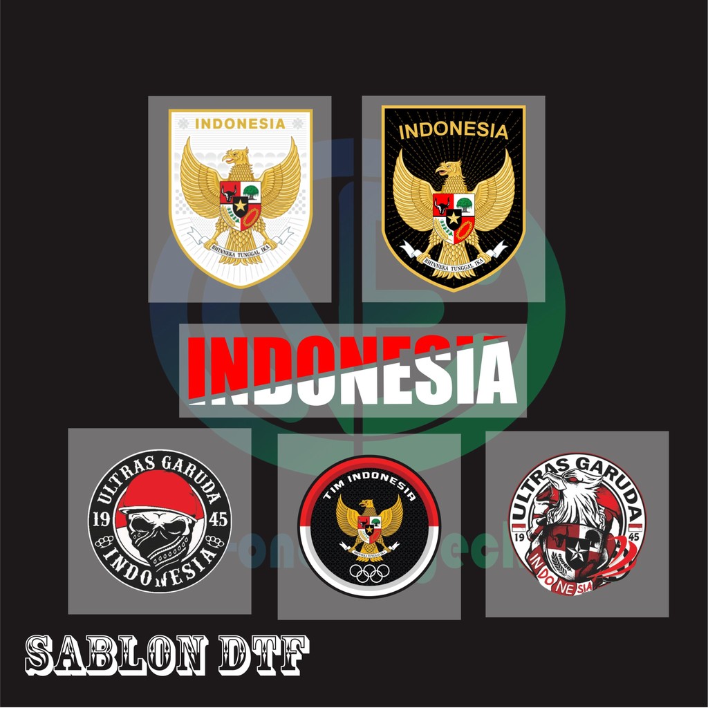 Jual Sablon Setrika DTF gambar TIMNAS Indonesia Ultras Garuda | Shopee ...