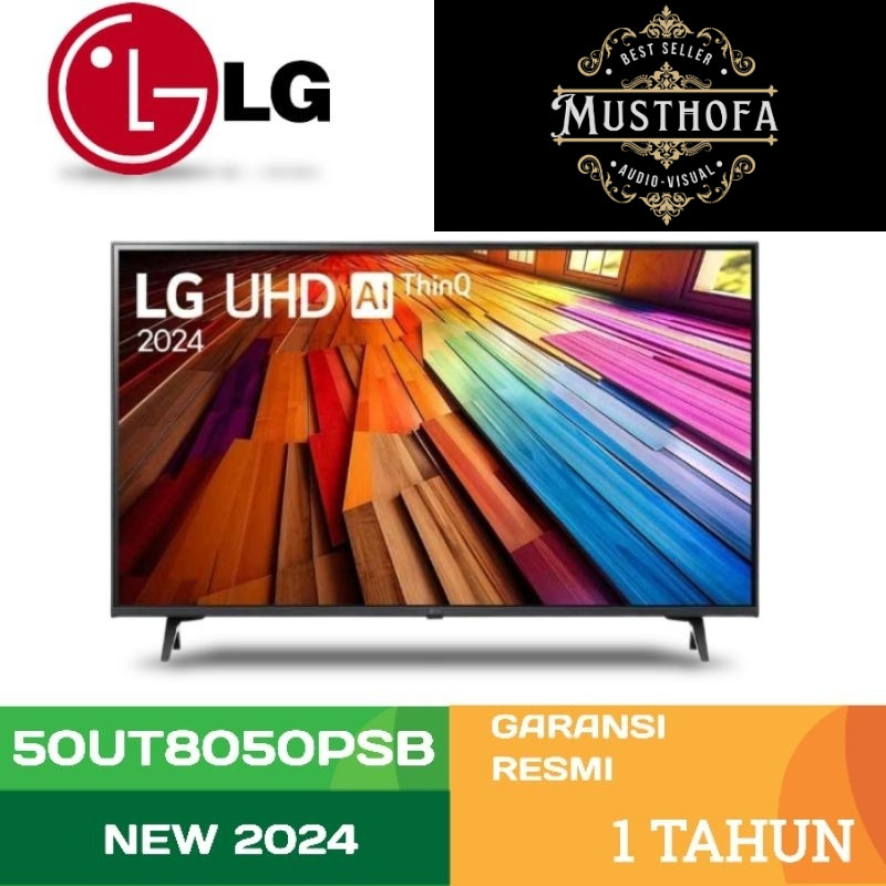 Jual LG TV 50 INCH 4K UHD SMART TV UT80 SERIES 50UT8050PSB NEW 2024 ...