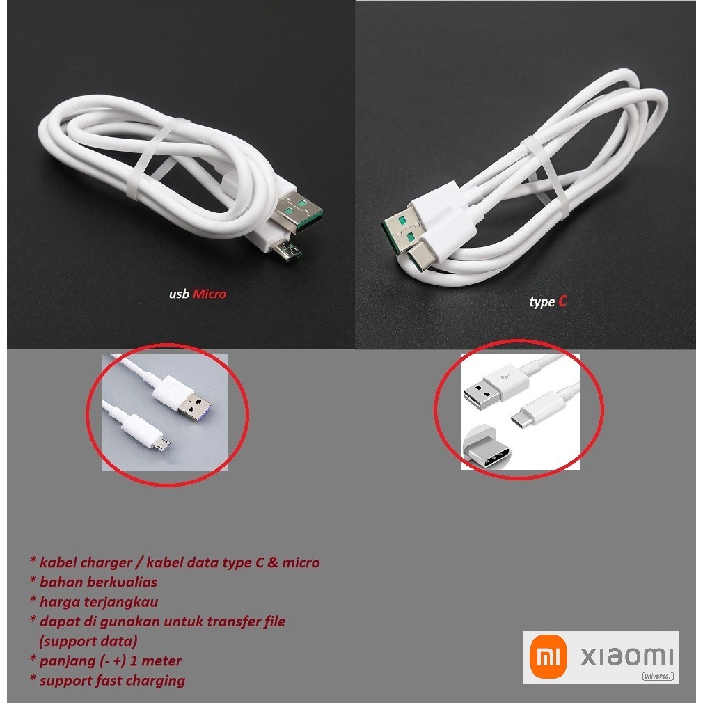 Jual usb C micro kabel adaptor charger xiaomi redmi redmi