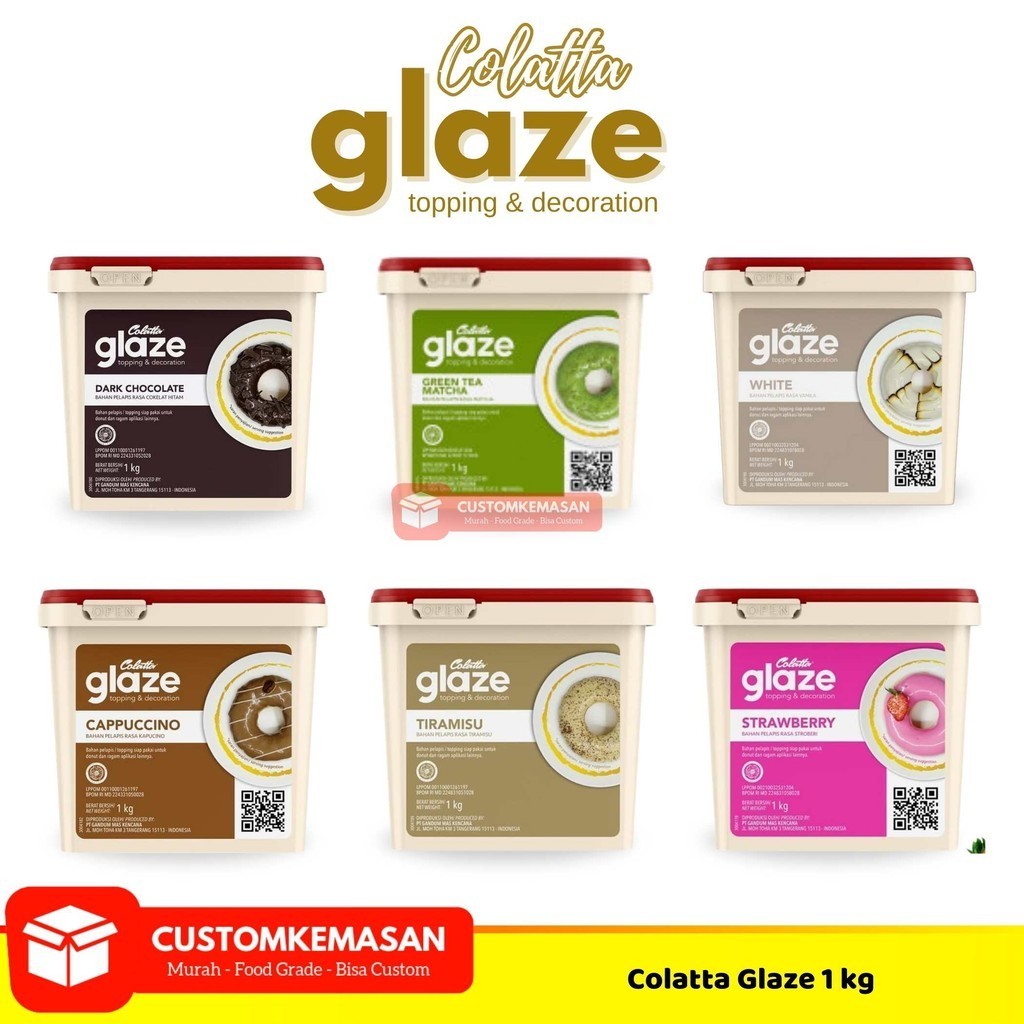 Jual Colatta Glaze GreenTea / Selai GreenTea 1kg / Selai Roti / Topping ...