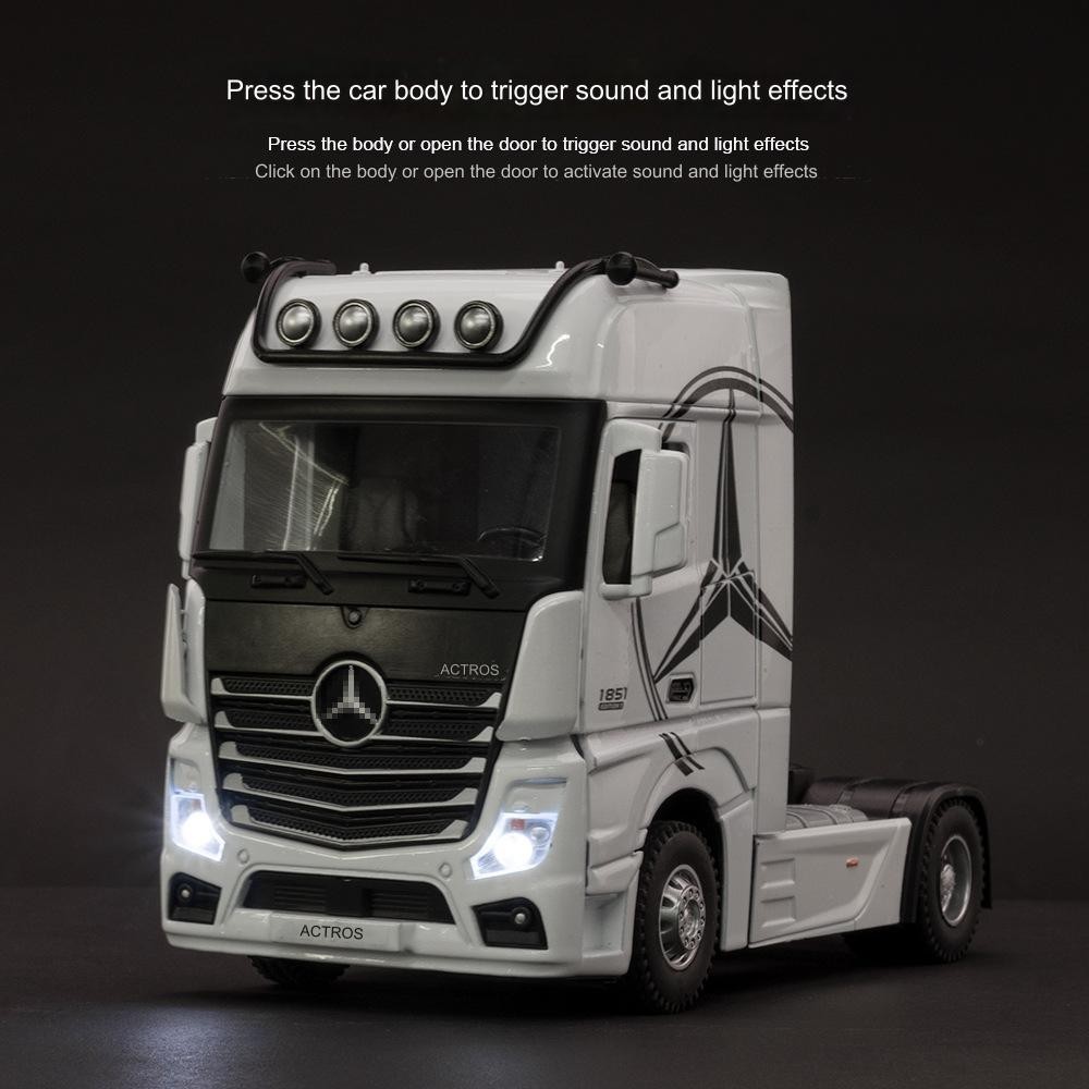 Jual Diecast Miniatur Truk Mercedes Benz Actros Diecast 1:24 Mercy ...