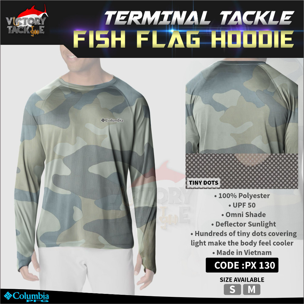 Men's Columbia PFG Green Oregon Ducks Terminal Tackle Omni-Shade UPF 50 Long Sleeve Hooded Top