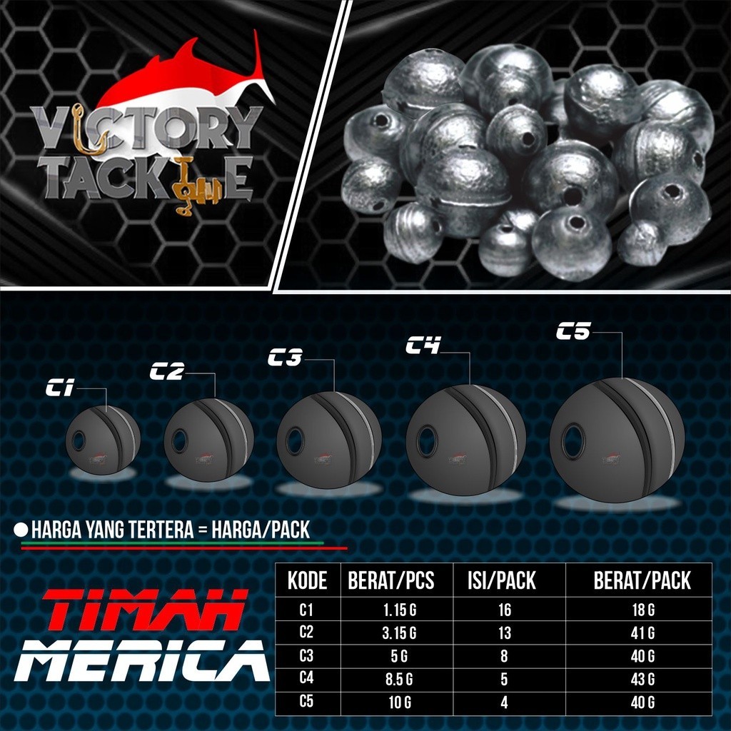 Jual TIMAH PANCING MERICA | TIMAH MELINJO | TIMAH BANDUL #F1 25 GRAM ...