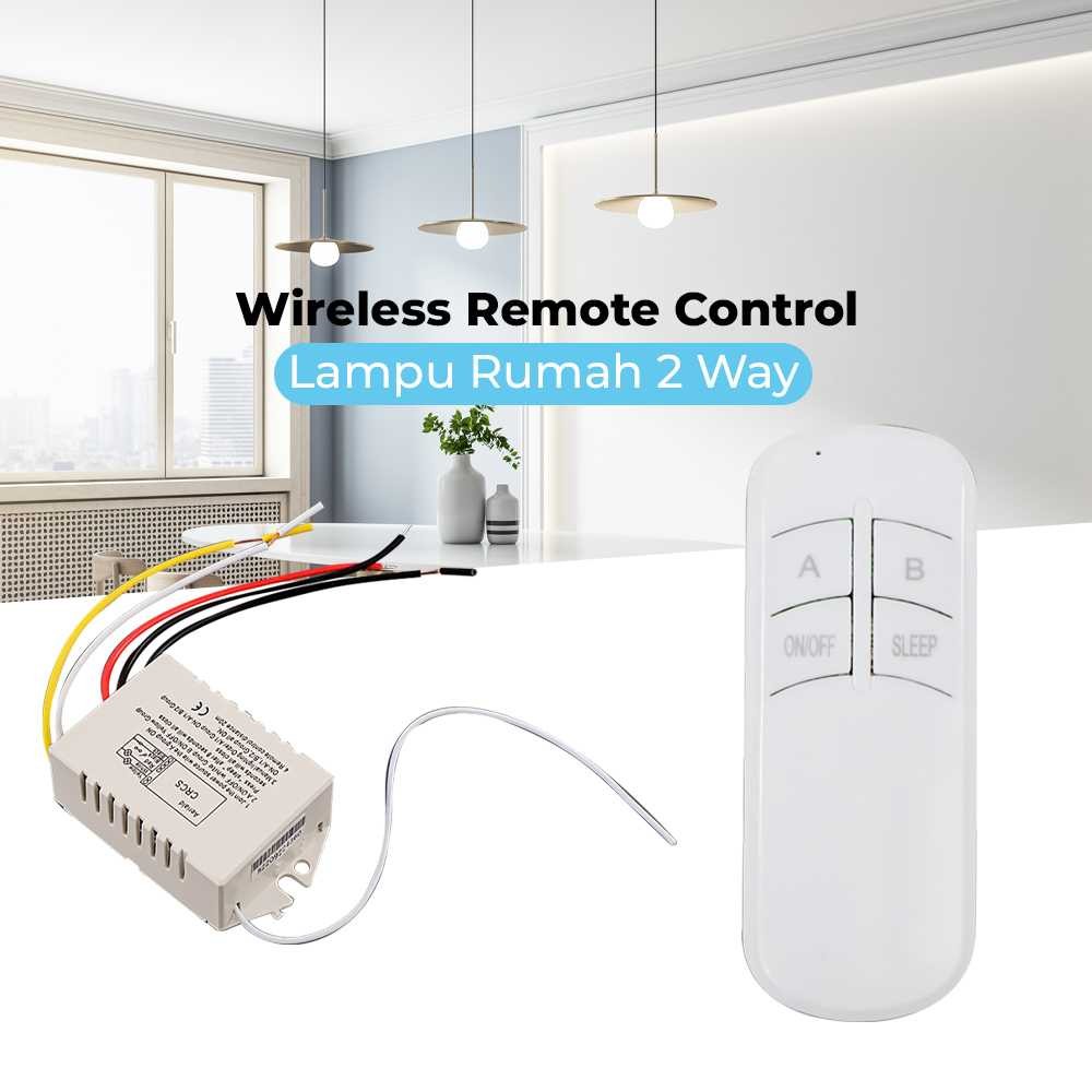 Jual Lampu Wireless Remote Control Lampu Rumah 2 Way - YAM802 | Shopee ...