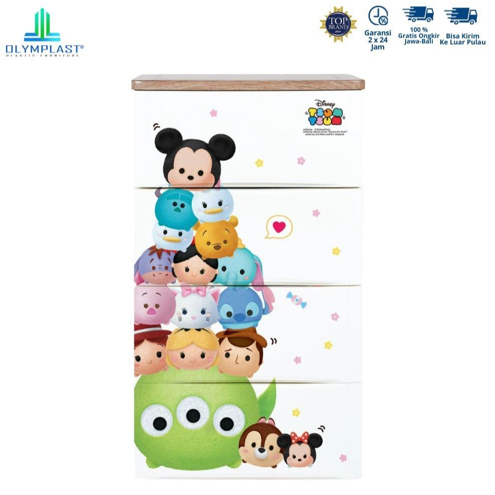 Jual Olymplast X Tsum Tsum Disney Series - ODC 04M / Lemari Laci ...