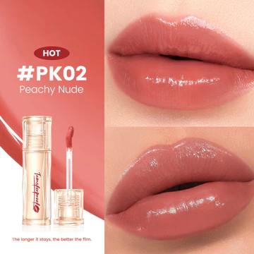 FOCALLURE TransferproofHero Transferproof Glazed Shine Plump Lip Tint Lip Glaze Shine Glazelock