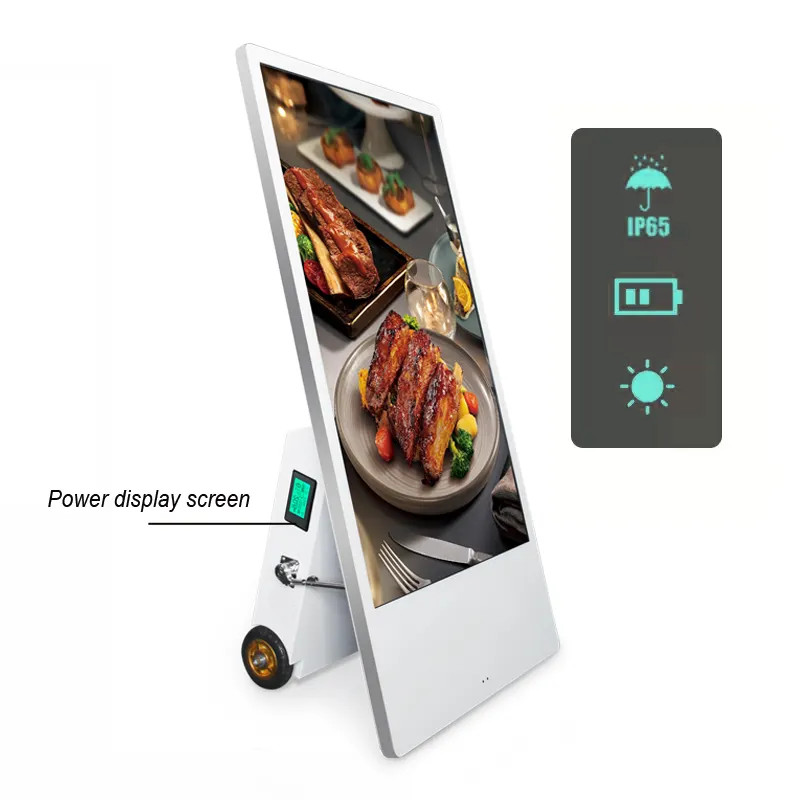 Jual 43 Inch Android Digital Signage Battery Power Advertising Poster ...