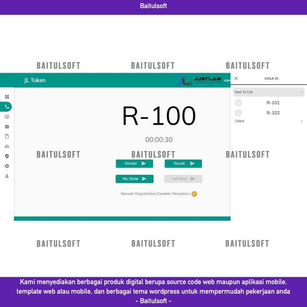 Jual SOURCE CODE APLIKASI WEB JL TOKEN - QUEUE MANAGEMENT SYSTEM D59 ...