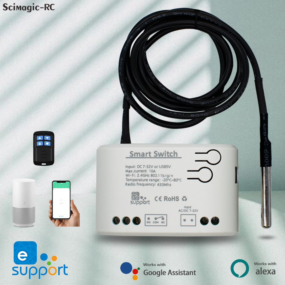 Jual Smart Temperature Humidity Wifi Switch 10A 2000W Intelligent ...