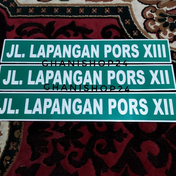 Jual Plang Nama Jalan Plang Rambu Alumunium Plat - 30cm X 10cm | Shopee ...