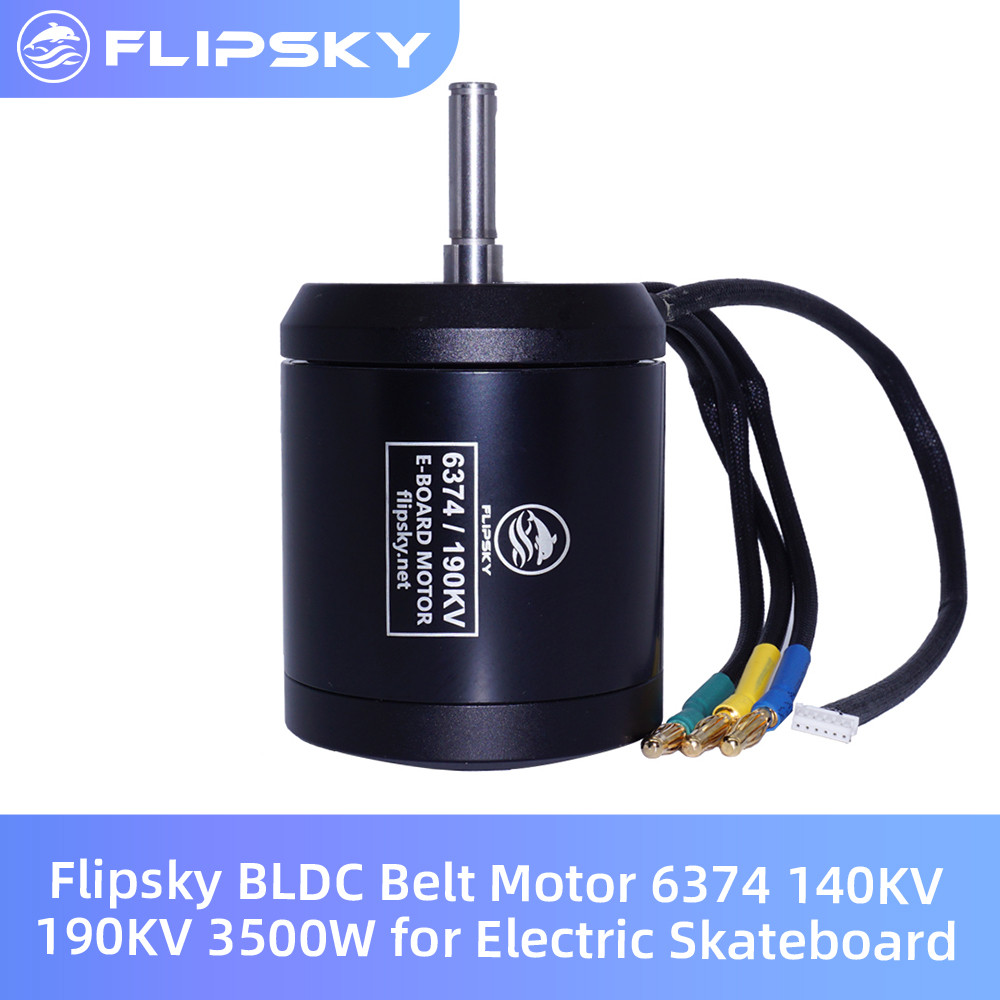 Jual Flipsky BLDC Belt Motor 6374 190KV 3250W for Electric Skateboard ...
