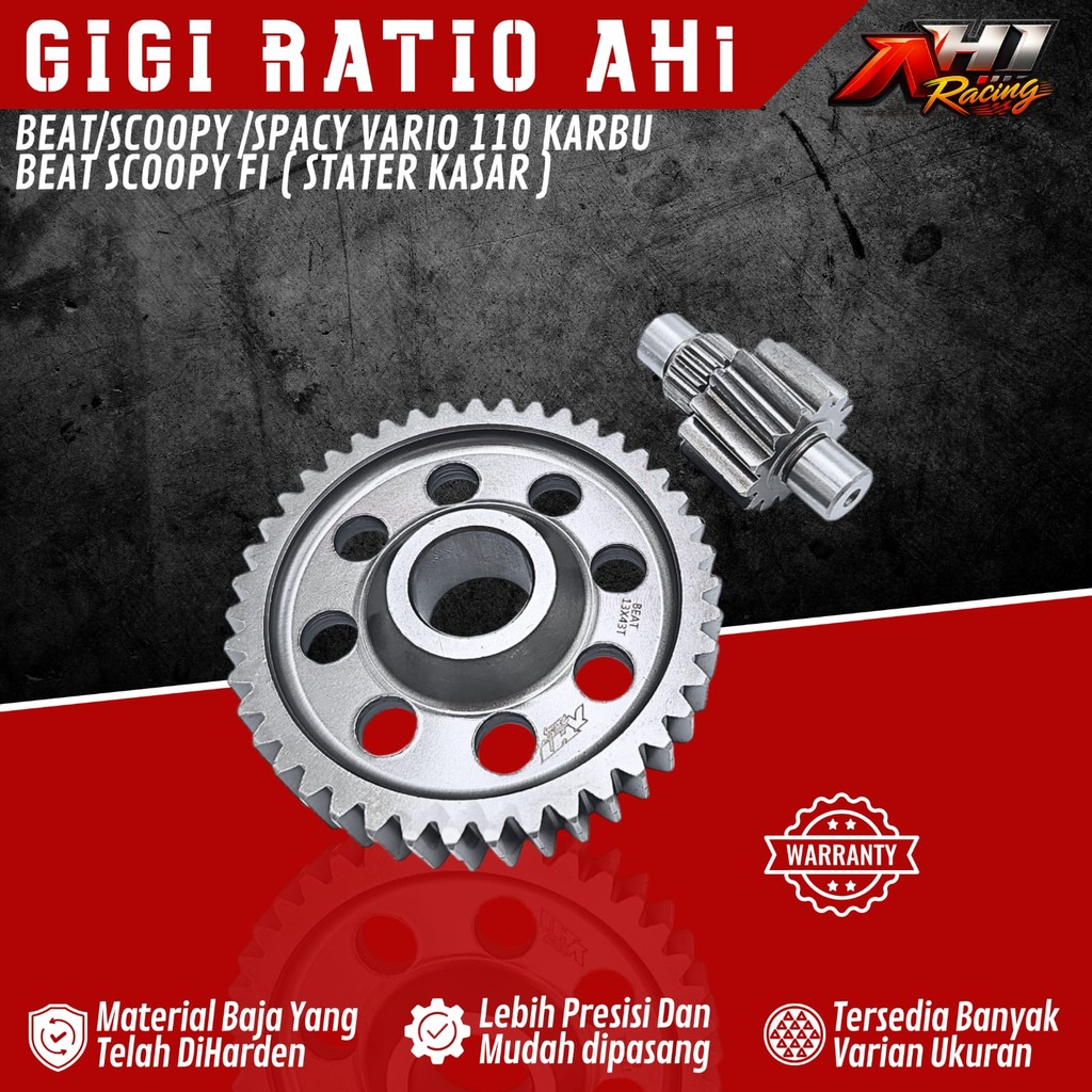 Jual GEAR GIGI RATIO RASIO BEAT KARBU SCOOPY KARBU VARIO 110 KARBU BEAT ...