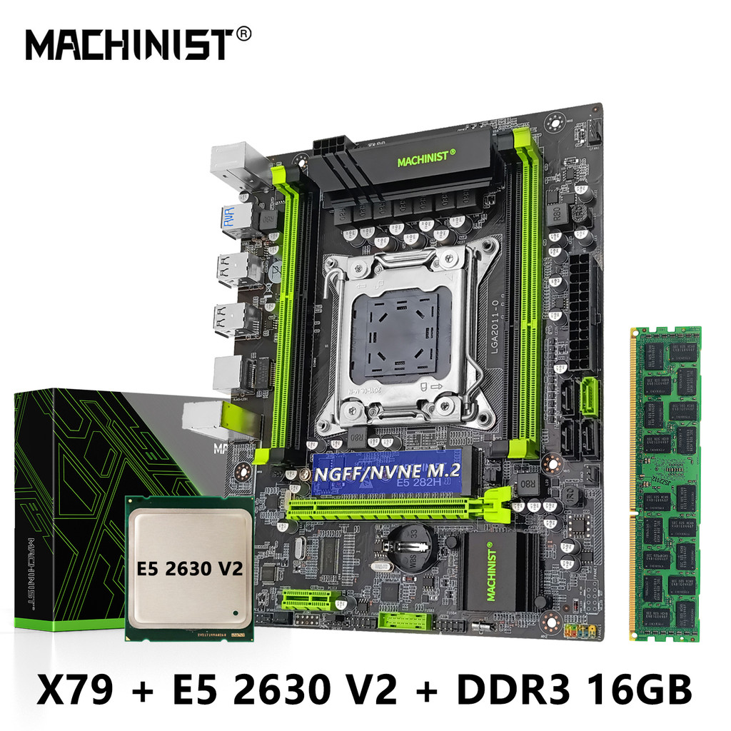 Jual MACHINIST X79 Motherboard Kit Xeon E5 2630 V2 CPU LGA 2011 Set ...