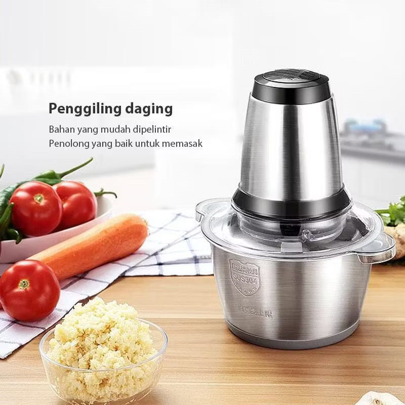 Jual GSF AXLO Chopper blender Daging Stainless Serbaguna 2L low watt ...